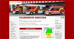 Desktop Screenshot of feuerwehr.herford.de